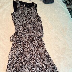 MSK Black and White Maxi Dress